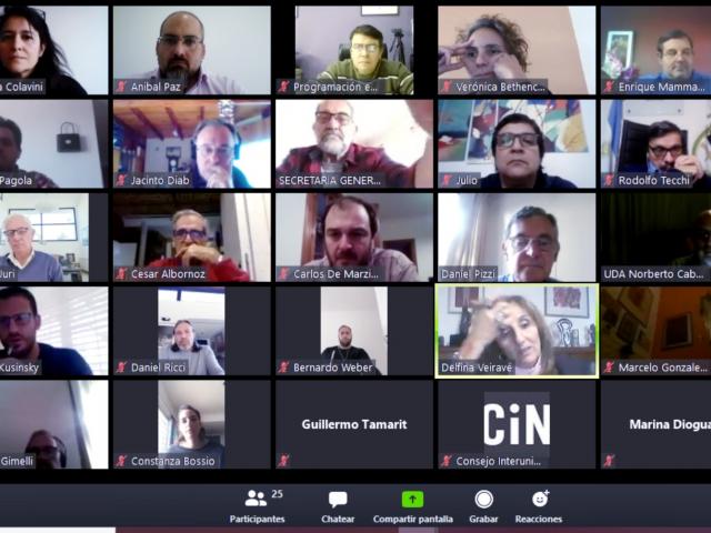 Videoconferencia de la Comisión de COVID del CIN